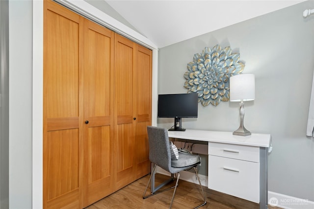 1109 30th Ave S, Seattle, WA 98144 - home office with lofted ceiling and light wood finished floors