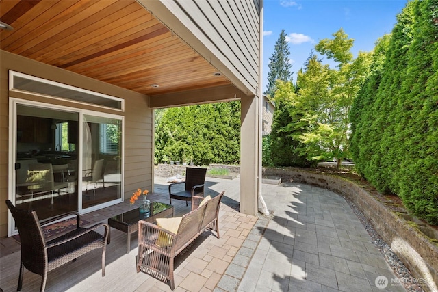 7301 NE 155th St, Kenmore, WA 98028 - view of patio / terrace with an outdoor hangout area