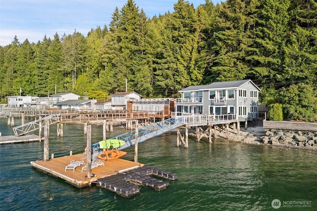 9451 E State Route 106, Union, WA 98592 - dock area featuring a wooded view and a water view