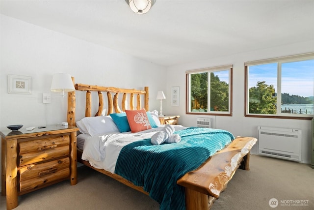 9451 E State Route 106, Union, WA 98592 - bedroom with carpet flooring and heating unit