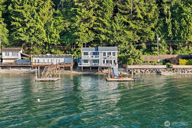 9451 E State Route 106, Union, WA 98592 - dock area featuring a water view and stairs