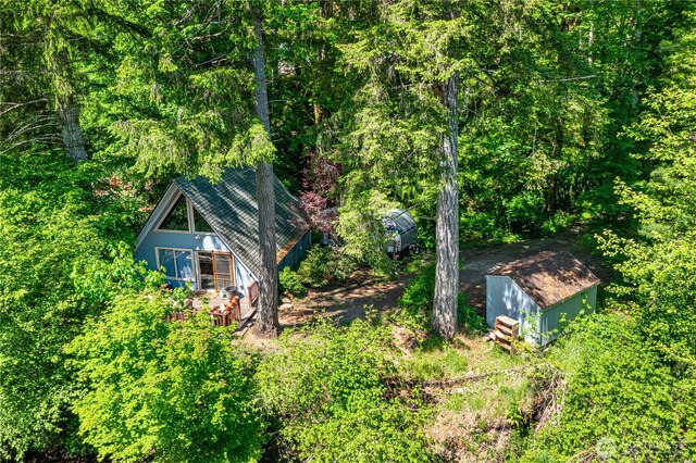 1741 NE Tahuya River Dr, Tahuya, WA 98588 - view from above of property