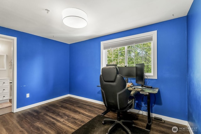 13629 26th Pl W Unit B104, Lynnwood, WA 98087 - office space with dark wood-style flooring and baseboards