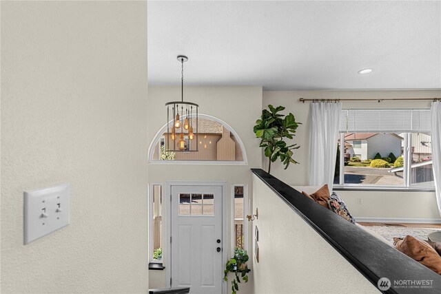 1324 Fairhaven Ave, Wenatchee, WA 98801 - entryway with a chandelier and recessed lighting