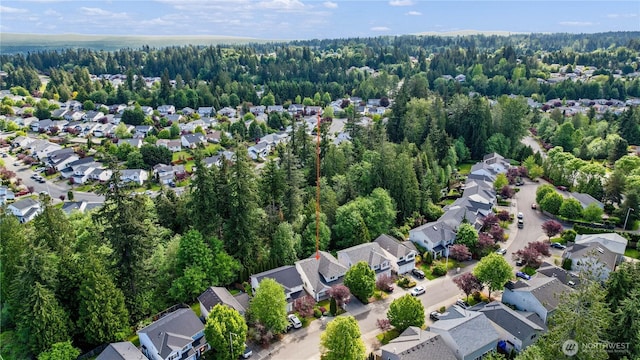 4817 SE 147th Pl, Everett, WA 98208 - aerial view of property's location featuring nearby suburban area and a forest