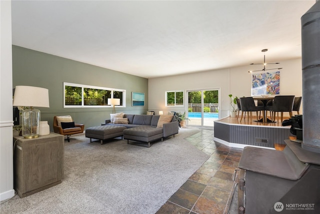 26933 NE Cherry St, Duvall, WA 98019 - living room featuring stone tile floors