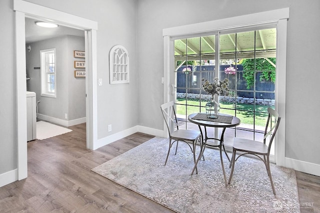 1630 Hillcrest Ave, Enumclaw, WA 98022 - dining area with baseboards and wood finished floors