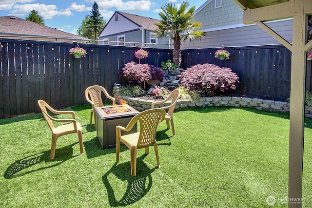 1630 Hillcrest Ave, Enumclaw, WA 98022 - view of yard featuring a fire pit