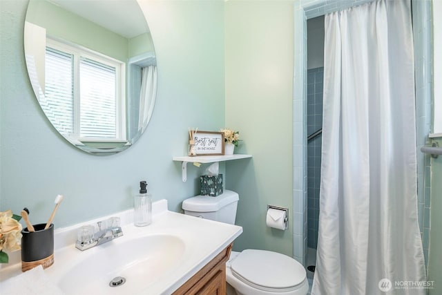 5907 N 31st St, Tacoma, WA 98407 - full bath with toilet, a tile shower, and vanity
