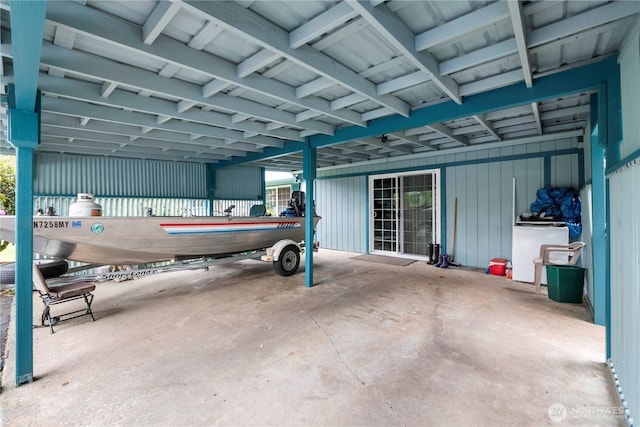 1487 Centralia Alpha Rd, Chehalis, WA 98532 - garage featuring a carport