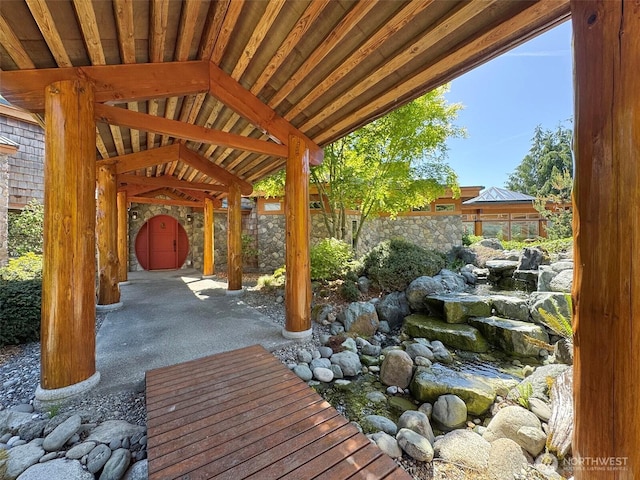 2734 Blue Mountain Rd, Sequim, WA 98362 - view of wooden deck