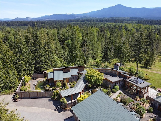 2734 Blue Mountain Rd, Sequim, WA 98362 - view of subject property featuring a forest and a mountainous background