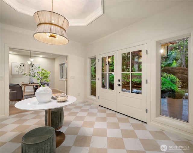 12909 Spanaway Loop Rd S, Tacoma, WA 98444 - dining area featuring light floors, a raised ceiling, and healthy amount of natural light