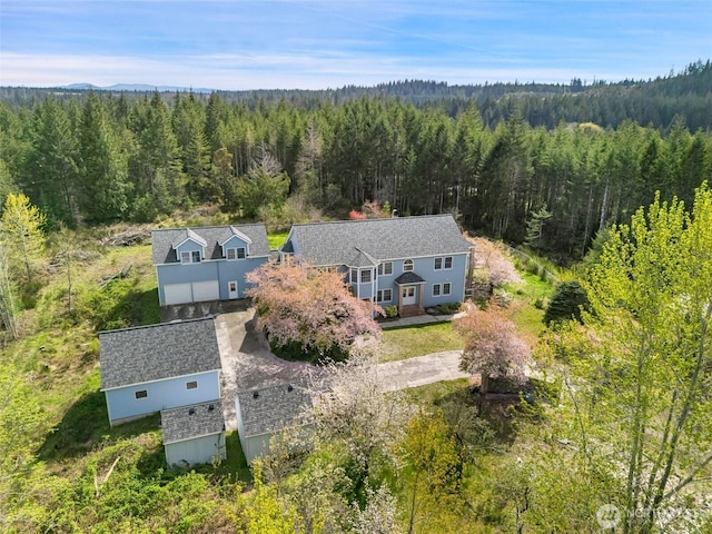 145 E Falcon Ct, Shelton, WA 98584 - view of subject property featuring a heavily wooded area