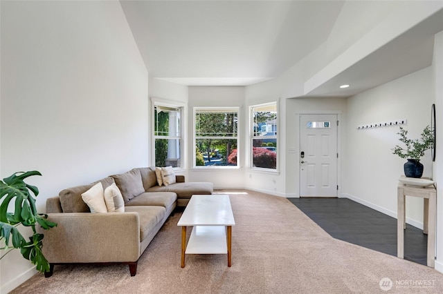 4844 Bridgeport Pl, Mukilteo, WA 98285 - living room with baseboards, wood finished floors, and recessed lighting