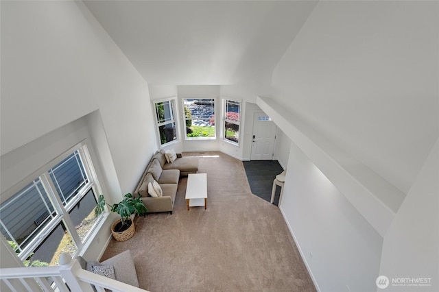 4844 Bridgeport Pl, Mukilteo, WA 98285 - carpeted living room featuring baseboards
