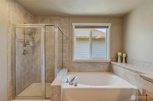 4844 Bridgeport Pl, Mukilteo, WA 98285 - full bathroom featuring a bath and a stall shower