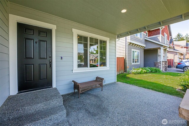 11724 1st Pl SE, Lake Stevens, WA 98258 - doorway to property with covered porch