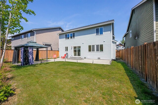 11724 1st Pl SE, Lake Stevens, WA 98258 - back of property with a gazebo and a patio area