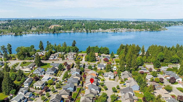 11724 1st Pl SE, Lake Stevens, WA 98258 - aerial perspective of suburban area featuring a large body of water
