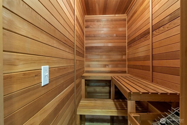 1653 204th Ave NE, Sammamish, WA 98074 - relaxing sauna featuring wooden walls and wood ceiling