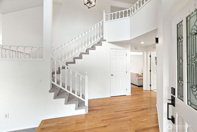 1112 SW 326th Pl, Federal Way, WA 98023 - entrance foyer featuring stairs and wood finished floors