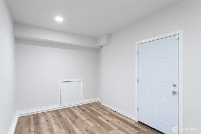1120 156th Ave SE, Bellevue, WA 98007 - spare room with light wood finished floors, baseboards, and recessed lighting