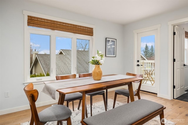 35314 SE Sequoia Pl Unit B, Snoqualmie, WA 98065 - dining area with light wood-style floors and baseboards