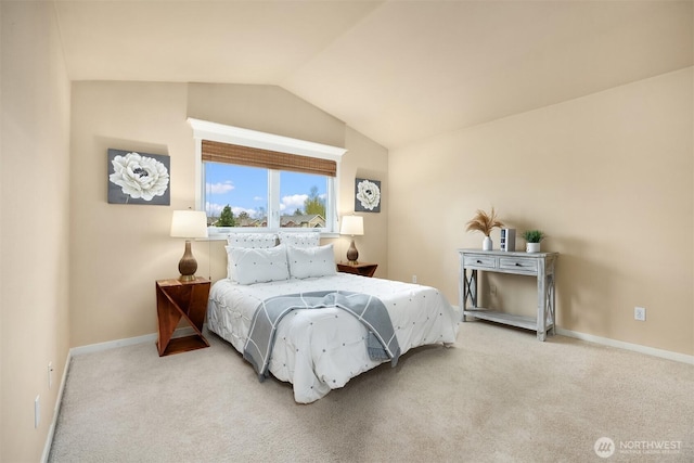35314 SE Sequoia Pl Unit B, Snoqualmie, WA 98065 - carpeted bedroom with lofted ceiling and baseboards