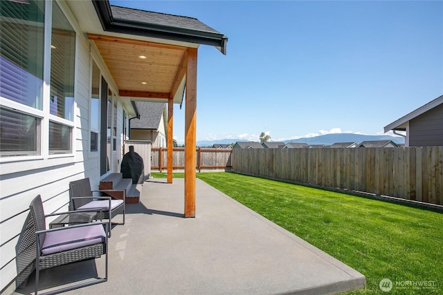 2016 Steelhead Way, Lynden, WA 98264 - view of patio featuring entry steps and a mountain view