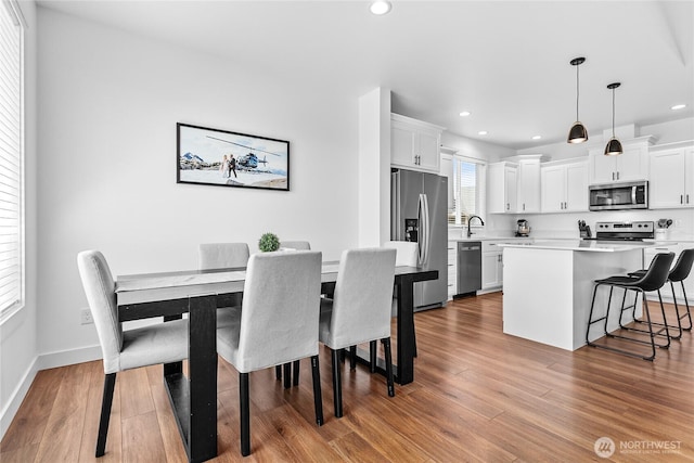 2016 Steelhead Way, Lynden, WA 98264 - dining space with recessed lighting and wood finished floors