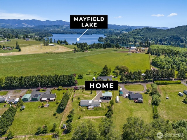 401 Huntting Rd, Silver Creek, WA 98585 - view of rural area featuring a water and mountain view
