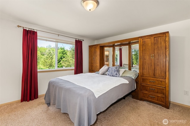 401 Huntting Rd, Silver Creek, WA 98585 - bedroom with light carpet and baseboards