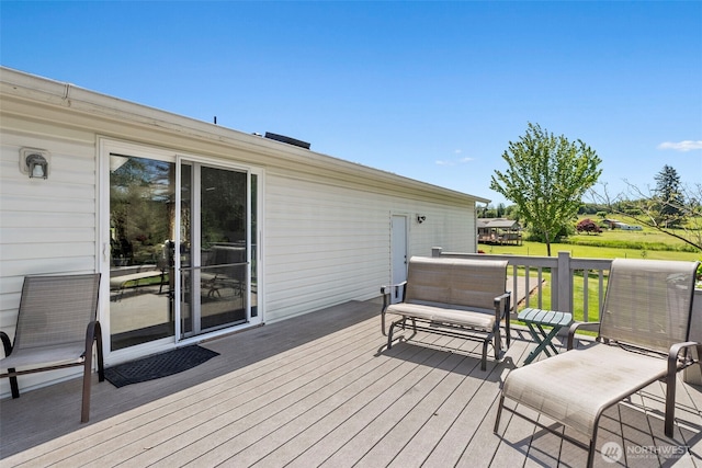 401 Huntting Rd, Silver Creek, WA 98585 - deck featuring a lawn