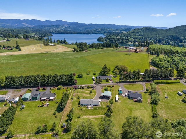 401 Huntting Rd, Silver Creek, WA 98585 - overview of rural landscape featuring a water and mountain view