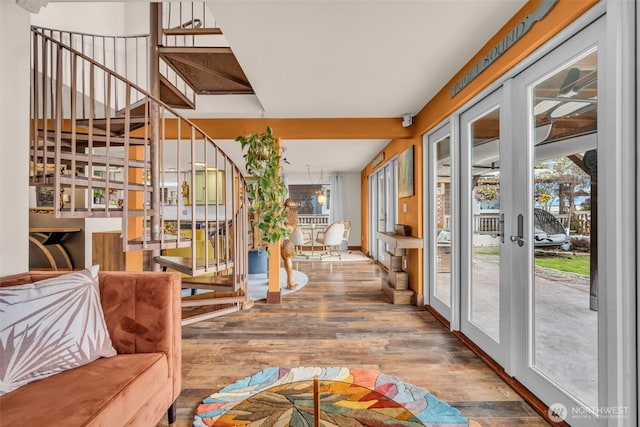 1811 Bay St, Port Orchard, WA 98366 - hall with stairs and wood finished floors