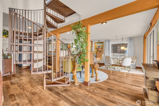 1811 Bay St, Port Orchard, WA 98366 - entryway with stairs and wood finished floors