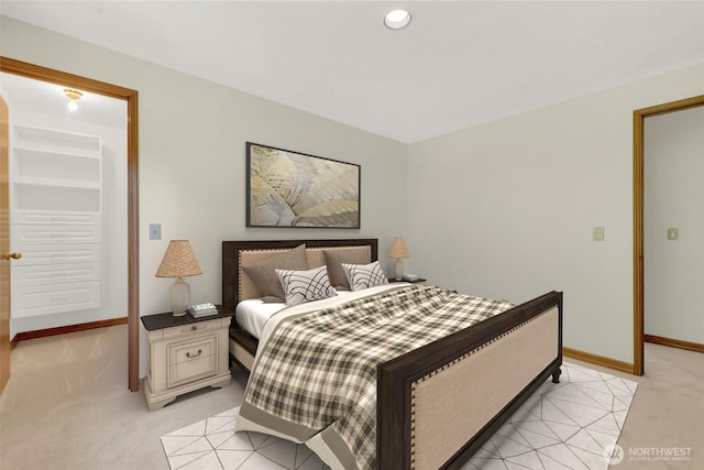 14937 104th Ave NE, Bothell, WA 98011 - bedroom with light carpet, baseboards, and recessed lighting
