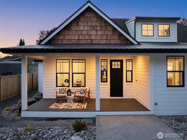 1516 131st Ave NE, Lake Stevens, WA 98258 - back of property with a porch and metal roof