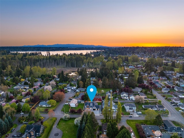 1516 131st Ave NE, Lake Stevens, WA 98258 - aerial view of residential area with a large body of water