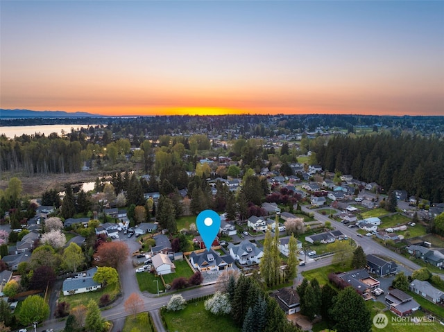 1516 131st Ave NE, Lake Stevens, WA 98258 - aerial view at dusk of a residential view