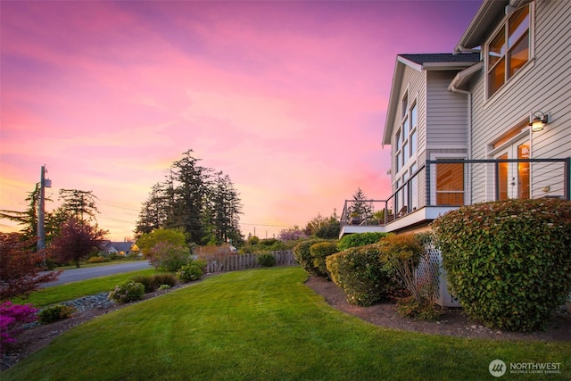 884 Saratoga Way, Camano Island, WA 98282 - view of grassy yard featuring a balcony