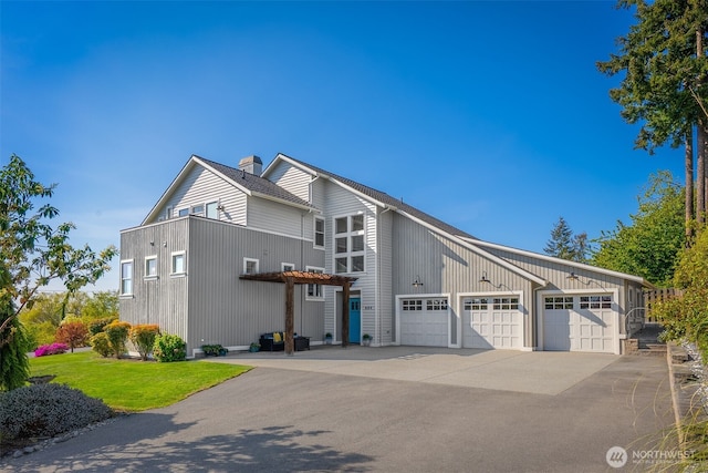 884 Saratoga Way, Camano Island, WA 98282 - view of front of house featuring a chimney