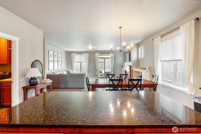 4709 W Fox St, Moses Lake, WA 98837 - dining area featuring a chandelier