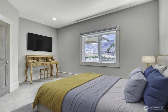 4942 Hurst Landing Rd, Rock Island, WA 98850 - carpeted bedroom with baseboards and recessed lighting