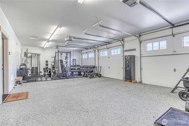 4942 Hurst Landing Rd, Rock Island, WA 98850 - exercise room featuring a garage