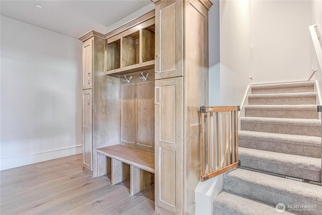 4942 Hurst Landing Rd, Rock Island, WA 98850 - mudroom with light wood-style flooring and baseboards