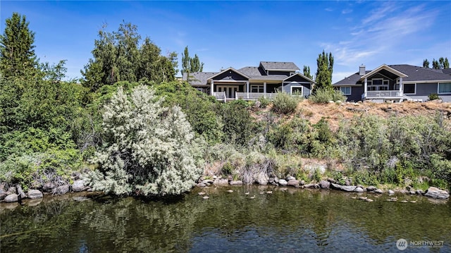 4942 Hurst Landing Rd, Rock Island, WA 98850 - rear view of house with a water view