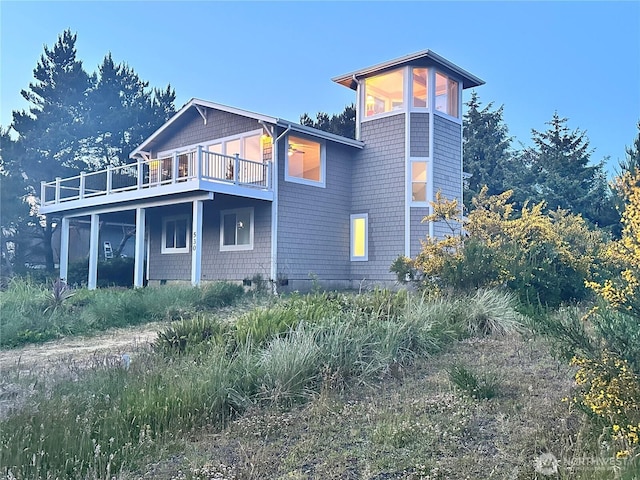 530 Sand Dune Ave SW, Ocean Shores, WA 98569 - rear view of property featuring a wooden deck
