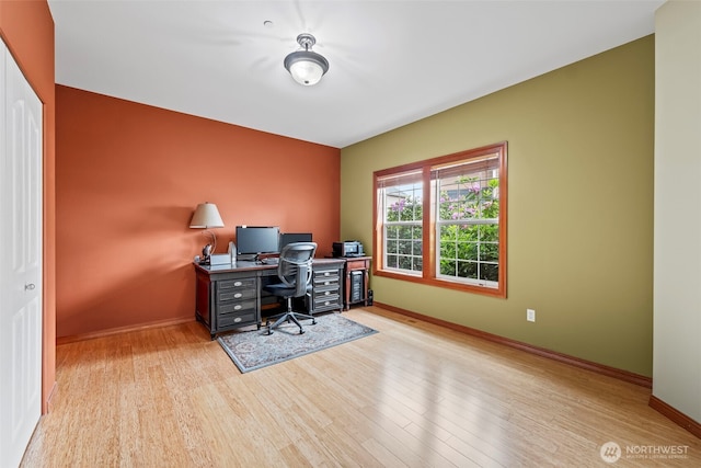 2616 171st Ave E, Lake Tapps, WA 98391 - home office with light wood finished floors and baseboards